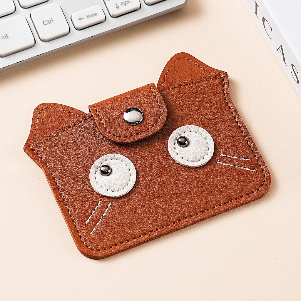 Cute Cartoon Ghost Coin Purse PU Leather Zipper Wallet Mini Keychain Pouch Small Change Purse for Women Girls