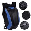Waterproof Backpack Large Capacity Storage Bag PU Hard Shell with Reflective Strip for Riding Camping Hiking Blue