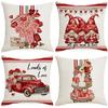 Valentine's Day Line Printed Pillow Case Home Sofa Bedside Cushion Cover Festive Decorative Cushion