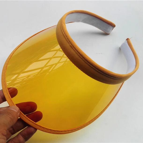 Unisex UV Protection Colorful Transparent Sun Hat