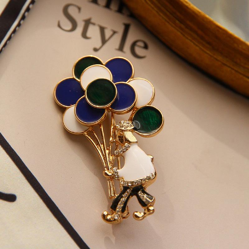 

Креативный цирковой клоун воздушный шар луна брошь для женщин дети пальто брошь женские подарки