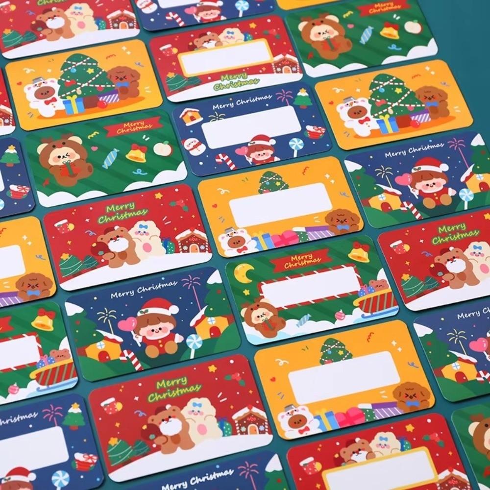 Cartoon Weihnachtskratzkarten zum Beschriften Kinder Weihnachtsbelohnungskarten Weihnachtsfeier
