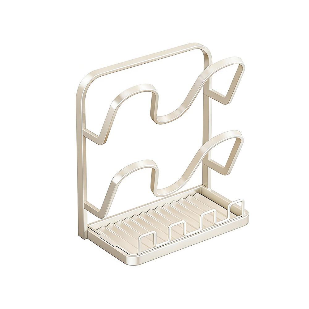 Durable Multifunctional Pot Lid Rack Spoon Rest Stainless Steel Kitchen Spatula Holder Spoon Rest Kitchen Accessories