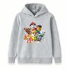 Kids Boys Girls Cartoon Printed Hoodie Cute Puppy Pattern Casual Pullover Sweatshirt For Children Daily Wear