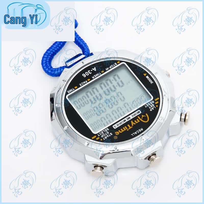 Professional Metal Electronic Stopwatch with 100 Lap Memory