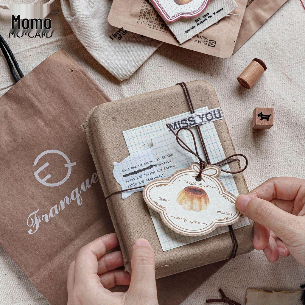 Momo Shuangxiang Sticky Notes Set: Retro Coffee Theme DIY Writing Material Series