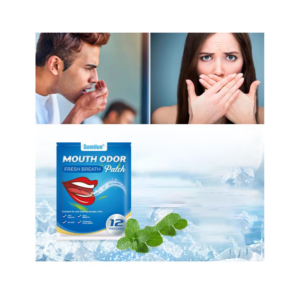 12/36/48Pcs Sumifun Fresh Breath Patch Help Improve Dry Mouth Bad Breath Discomfort Body Care Navel Plaster Fresh Breath Oral Care Patch