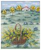 Olympus Thread Olympus Embroidery Kit Cross Stitch Megumi Onoe European Landscape ~A Journey Through the Seasons~ "Mimosa-Colored Hills of France In E