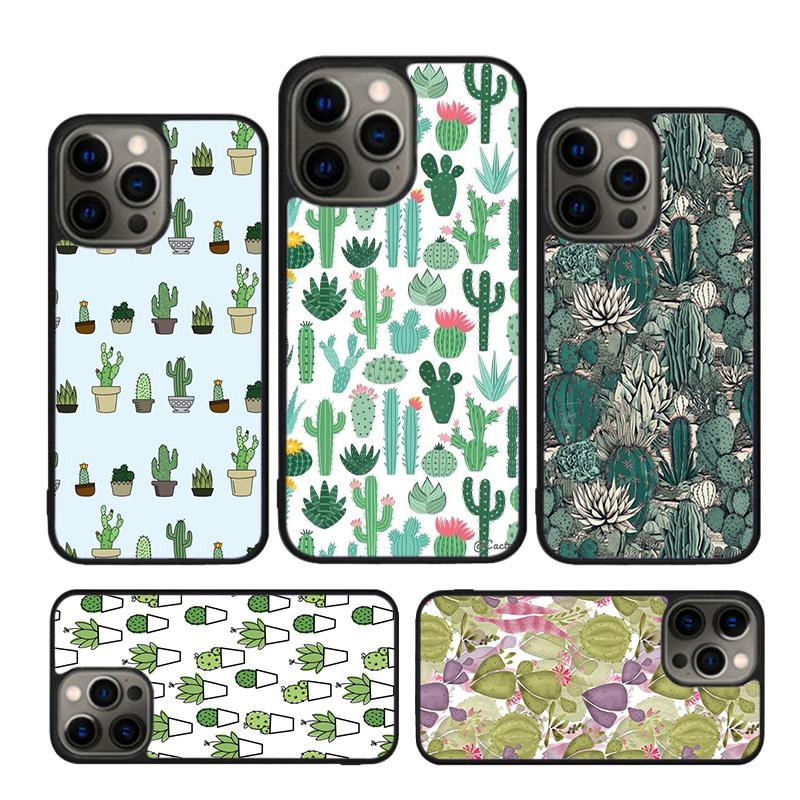 Succulents and Cactus Phone Case Cover For iPhone 17 Air 16 15 14 Plus 12 13 Pro Max Coque Shell Fundas