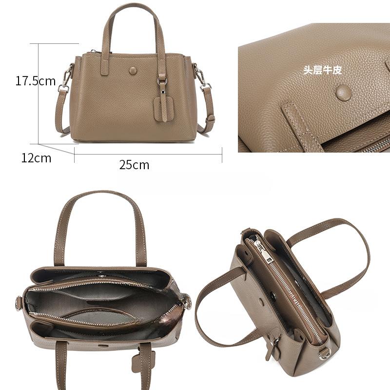 Rindsleder Damentasche Große Kapazität Einzelne Umhängetasche Handtasche Weibliche Senior Sense Nischen-Umhängetasche