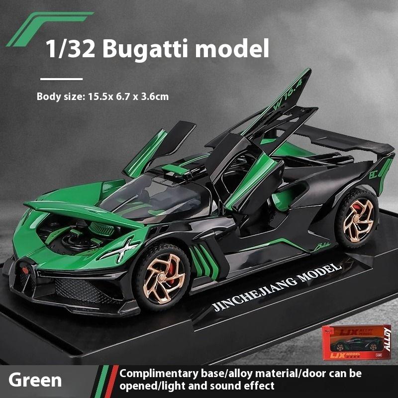 1:32 Supercar Sports Car Alloy Metal Diecast Vehicle Model Sound & Light Desktop Collection Hobby Ornaments Gifts