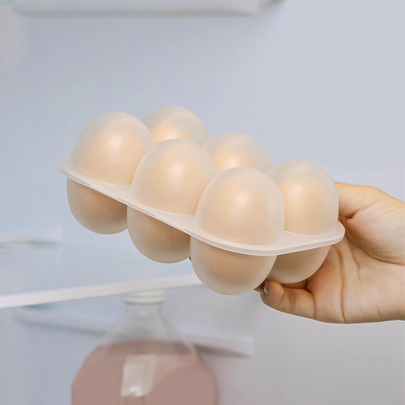 Eggs Holder 6 Eggs Storage Container with Fixed Handle Plastic Eggs Storage Box Outdoor Camping Eggs Carriers