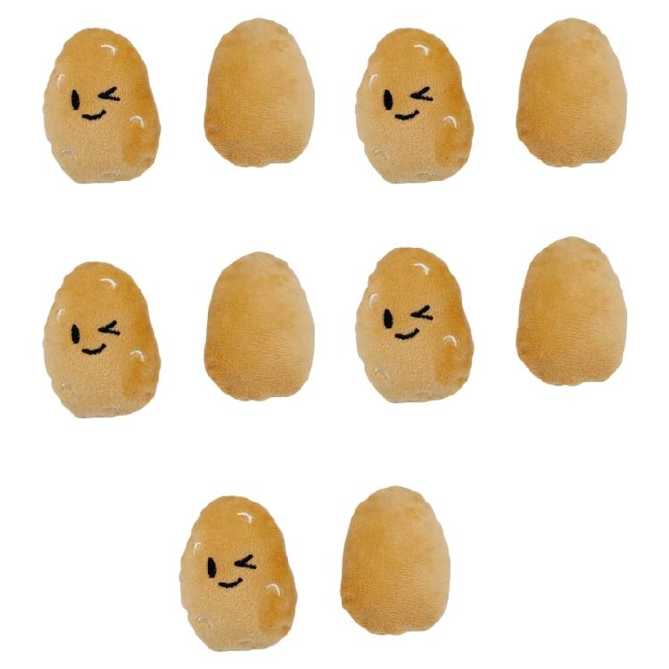 Set mit 10 handgefertigten Miniatur-Kartoffel-Schlüsselanhängern und Ansteckern, vielseitiger Schlüsselhalter für trendbewusste Personen