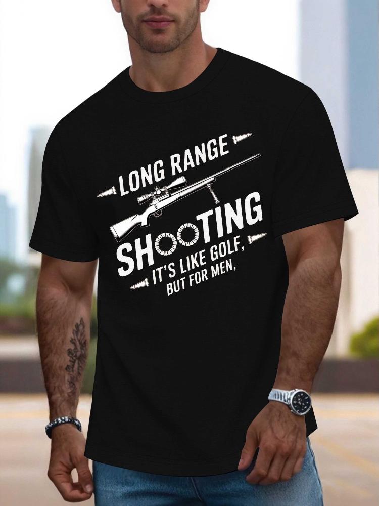 Long Range Shooting Sniper RifleStyle Bullet CasingsSniper Rifle Design100 Oneck short sleeve printed Unisexs Tshirt