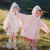 Beipeisi 2025 Kids' Rain Poncho with Backpack Slot