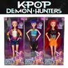 3PC KPOP Demon Hunters Anime Kpop Girl Group Cartoon Rumi Zoey Mira Action Figures Vinyl Figurines Model Dolls Girls  Gift