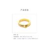 Moon-shaped ring, creative texture ring, fashionable personality, European and American simplicity and cold style.
