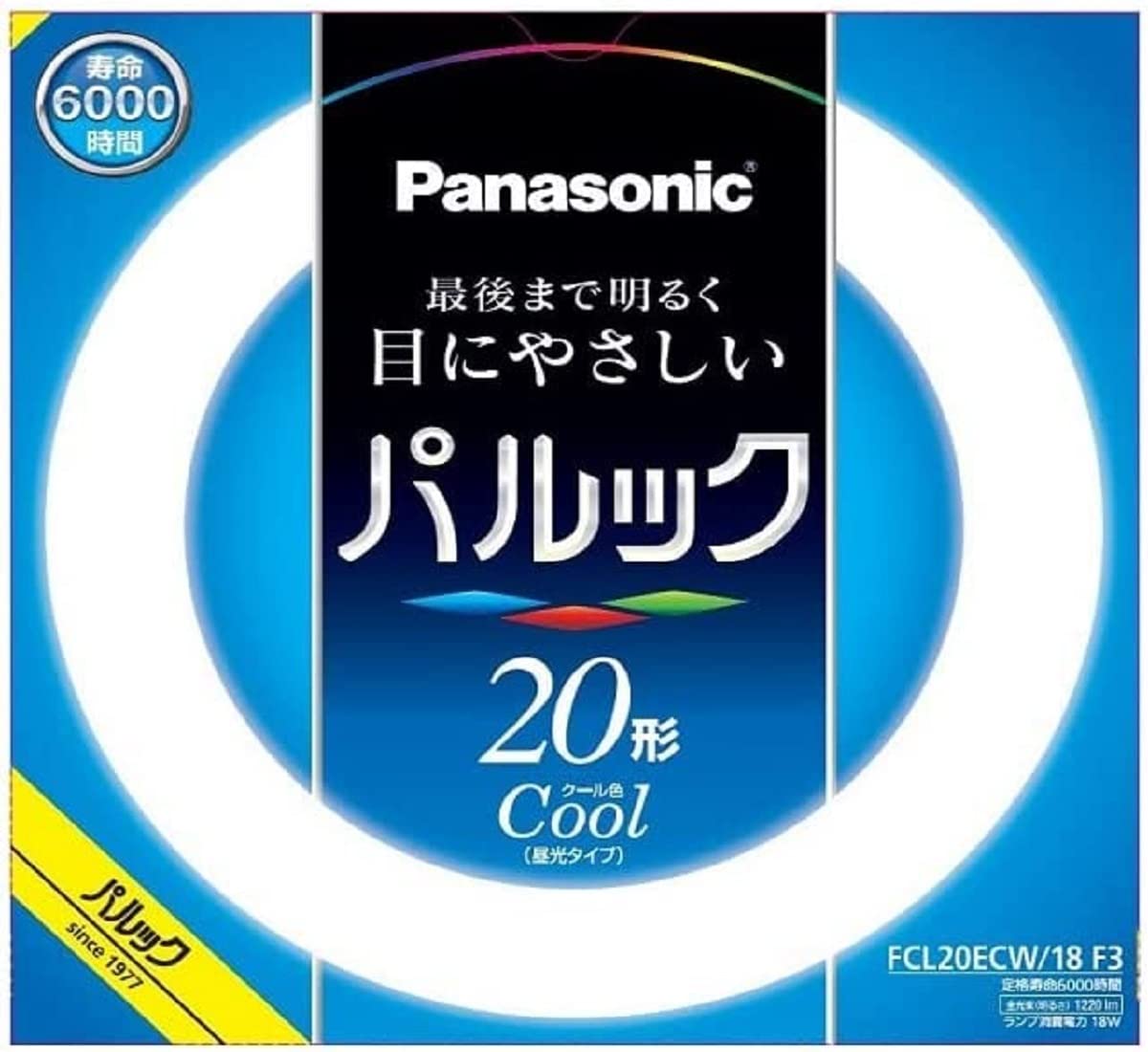 

Panasonic Fluorescent Light Round Shape 20 Cool Color Parlook FCL20ECW18F3