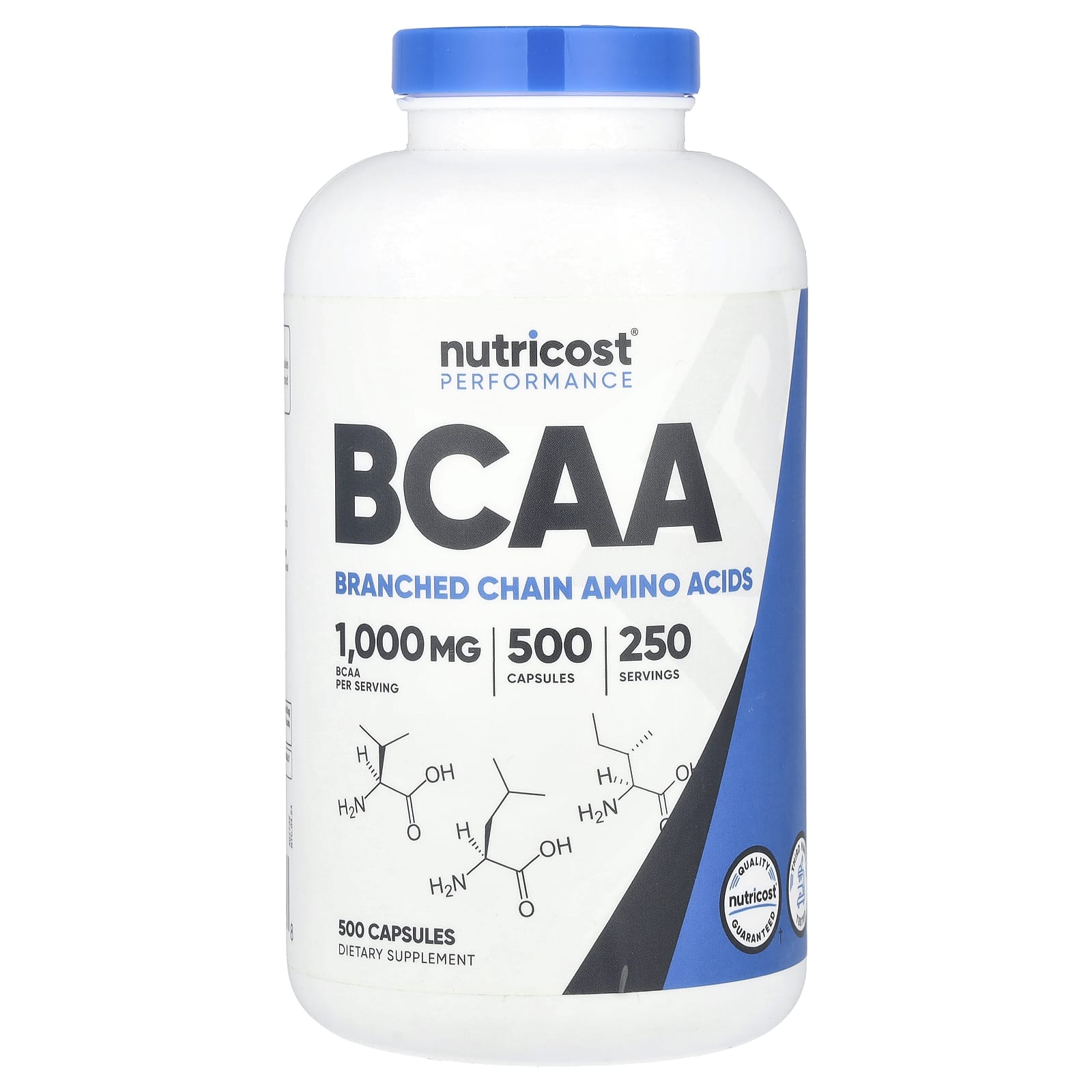 

Nutricost, BCAA, 1,000 mg, 500 capsules (500 mg per capsule)