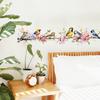 Watercolor Floral Bird Butterfly Wall Sticker Self-Adhesive Removable Bedroom Living Room Bedside Home Decor Art