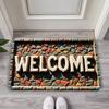 Welcome Home Door Mats Dust-proof and Easy To Wash Door Mats Simple Care for Retro Home Decoration