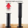 Metal Round Support Foot 25-26cm Adjustable Furniture Leg Kitchen Cabinet Legs for Cabinet Sofa Cupboard Furniture