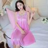 Women's Ice Silk Summer Nightdress - Loose, Large Size, Thin, Sexy Pajamas 