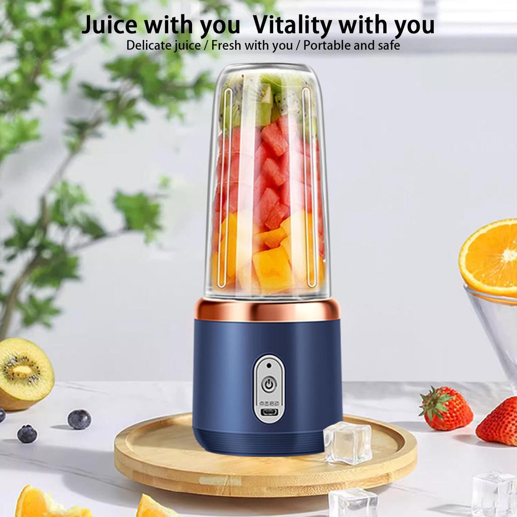 Portable Blender Portable Juice Mixer Cordless Personal Juicing Maker Blending Machine for Gym Office Apartment Travel Picnics