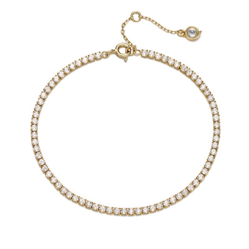 PAIGEFLYNN JEWELRY [925 Silver] Brill Classic Chain Bracelet
