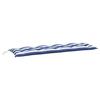 Garden Bench Cushions 2 Pcs Blue & White Striped 150x50x7cm Fabric