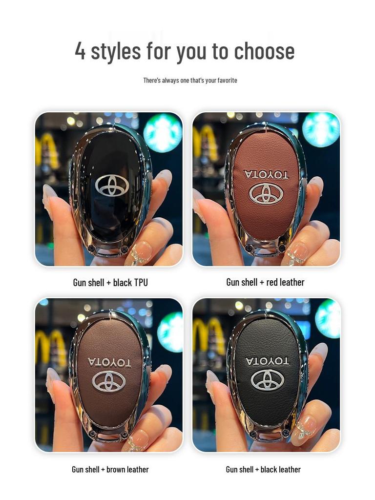 Toyota BZ3X Platinum Key Case with Remote Control Shell for 2025 Models