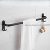 Nail-free Hole Space Aluminum Towel Rack Towel Bar Single Bar Toilet Nail-free Hanger Rack Bathroom Pendant Rack