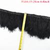 1Meters White Black Pheasant Feathers for Clothes Ribbon on Tape Rooster Goose Turkey Marabou Ostrich Fringe Trim Sewing Decor