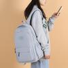 Kvinners ryggsekk Ensfarget kvinnelig multi-lomme Uformell reiseveske for kvinner Høykvalitets skolesekk for tenåringsjente Bok-rygsekk