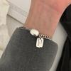 Heavy-Duty 925 Sterling Silver Retro Disc Bracelet In Trendy Fashion Style