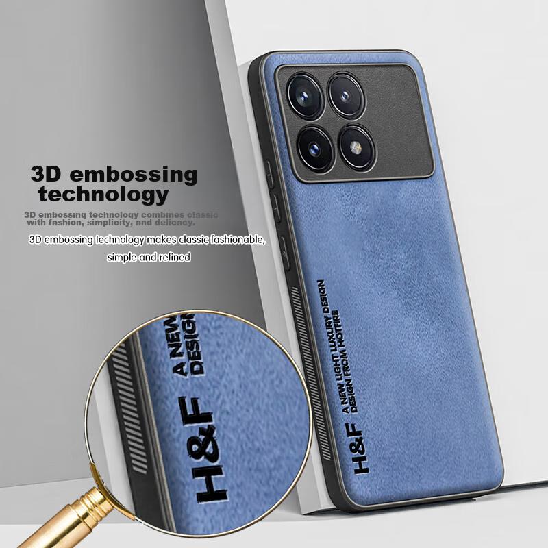 Phone Case for Redmi K70E, Xiaomi Redmi K70E Protective Cover, Upgraded Skin-Like Matte Lens Full Protection Silicone Case - Midnight Black