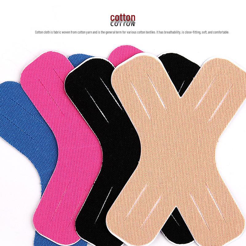 X-Shaped Pre-Cut Kinesiology Tape for Muscle Support: Ideal for Thigh, Shoulder, and Knee In Fitness and Basketball.
