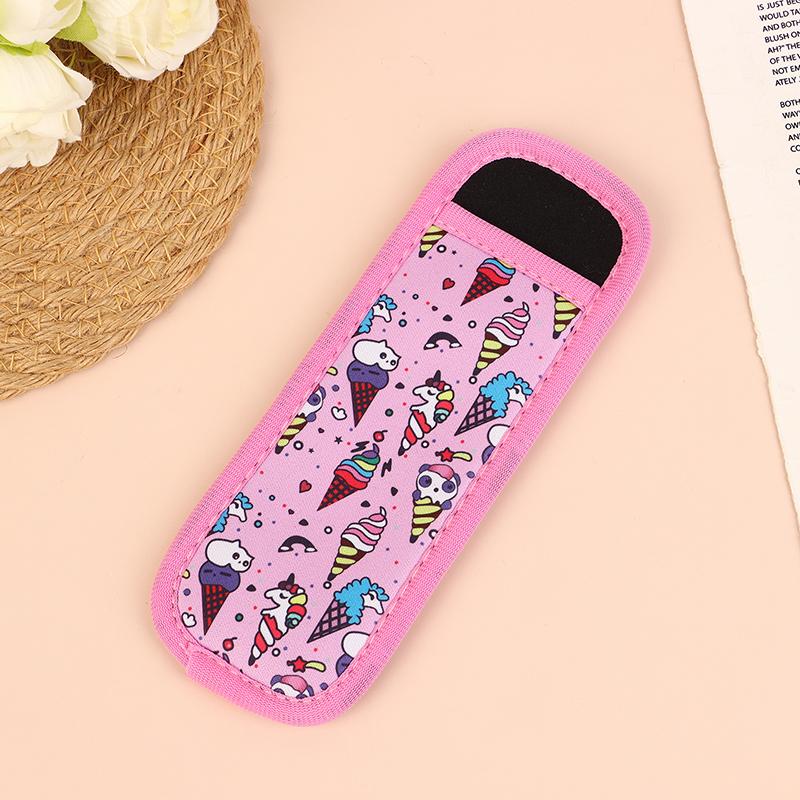 Popsicle Holders Bags Ice Pop Sleeves Neoprene Insulation Cover For Yogurt Tubes Freezer Juice Bars Colorful Insulator Sleeves