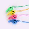 Multiple Colors Smile Face Whistle with Rope Random Mix 5/10/20PCS Pack Whistles Featival Party Atmosphere Noise Maker Props ZYF