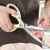 Multifunctional stainless steel kitchen scissors strong chicken bone scissors household extended models of food scissors barbecu