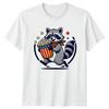 Patriotic Raccoon With Popcorn T-Shirt Raccoon 4th Of July Gift For Him And Her