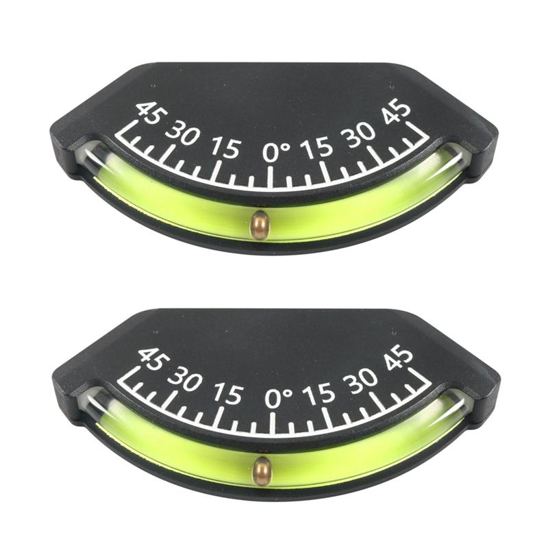 A03Z-Wasserwaage für Wohnmobil, LKW, Fahrzeug, Anhänger-Wasserwaage, Neigungsmesser mit hoher Auflösung, Neigungsmesser-Anzeige 2 Stück