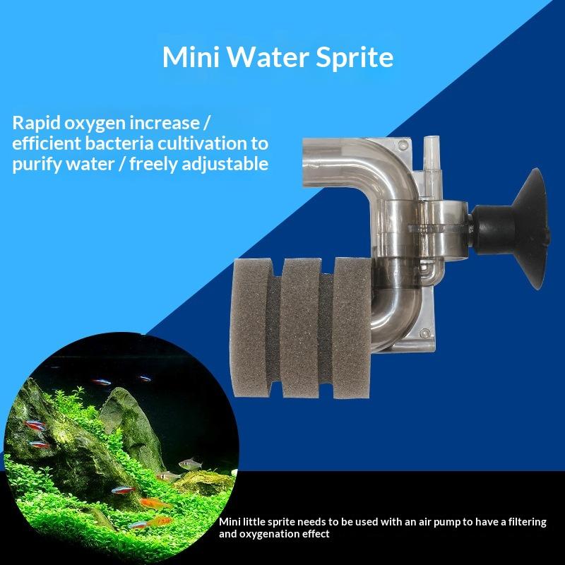 Mini-Aquarium Schwammfilter Biologischer Wasserreiniger Sauerstoffanreicherung Fischbehälterfilter Für Kleine Becken