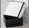 Simple Jewelry Box Earnail Ring Bracelet Necklace Black White Paper Jewelry Display Wedding Valentines Day Gift Packaging Box