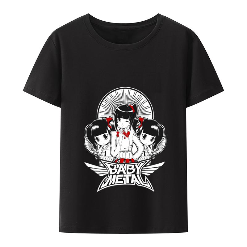 Novinka BABYMETAL Tričko Heavy Metal Elektroakustická kapela Rocková kapela Unisex a ženy Dárek Volný čas Street Hip-hop Módní Tričko