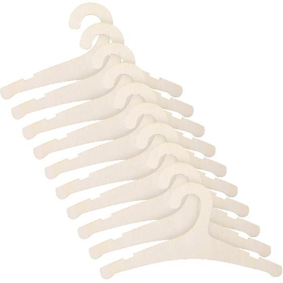 Wooden Kids Hangers 10 Pack 9 inch Cute Wood Baby Hanger Nursery Hangers Non Slip Coat Hanger Newborn Hangeri for Baby Kids Toddler Coats Pants Suits
