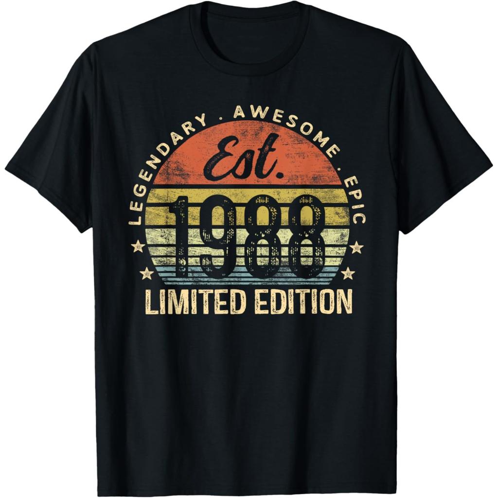 Funny Classic 1988 Vintage Cassette Tape T Shirts Men Pure Cotton Humor Streetwear Tee Shirt Short Sleeve Unisex Loose Clothing