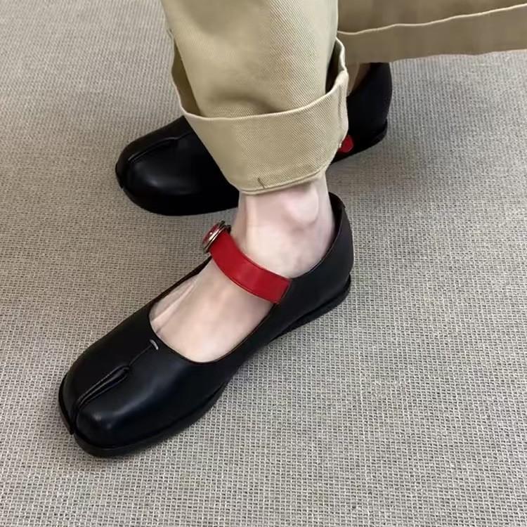 Fashion High-quality, comfortable sheepskin-style split-toe shoes for women