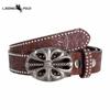 Classic Embossed Color Changing Western Cowboy Belt Buckle Belt Edge Smooth Buckle Personality Belt