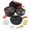 Aluminum Alloy Camping Cookware Kit Nonstick Coating Water Kettle/Pan Pot/Saucepan  Picnic